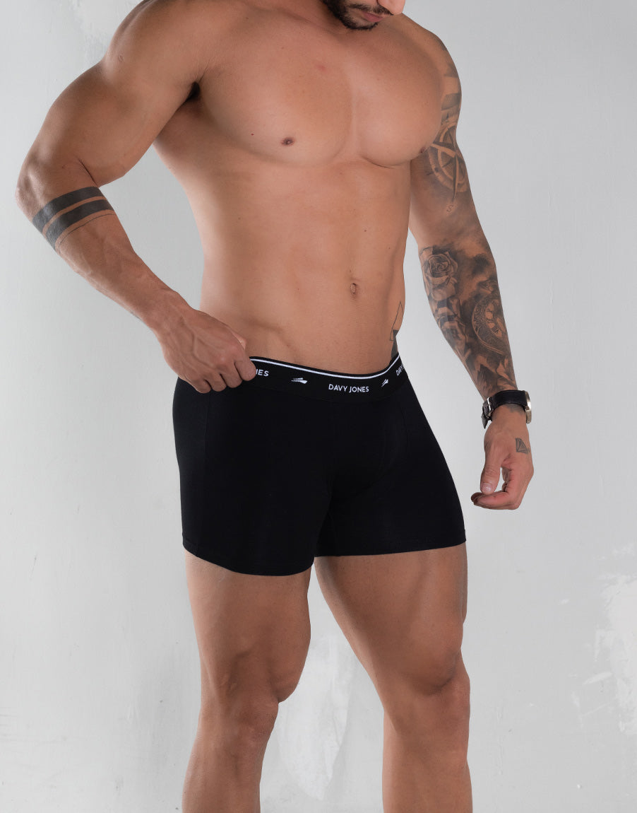 Kit Cueca Box Masculina Narcocel – Cor Preta