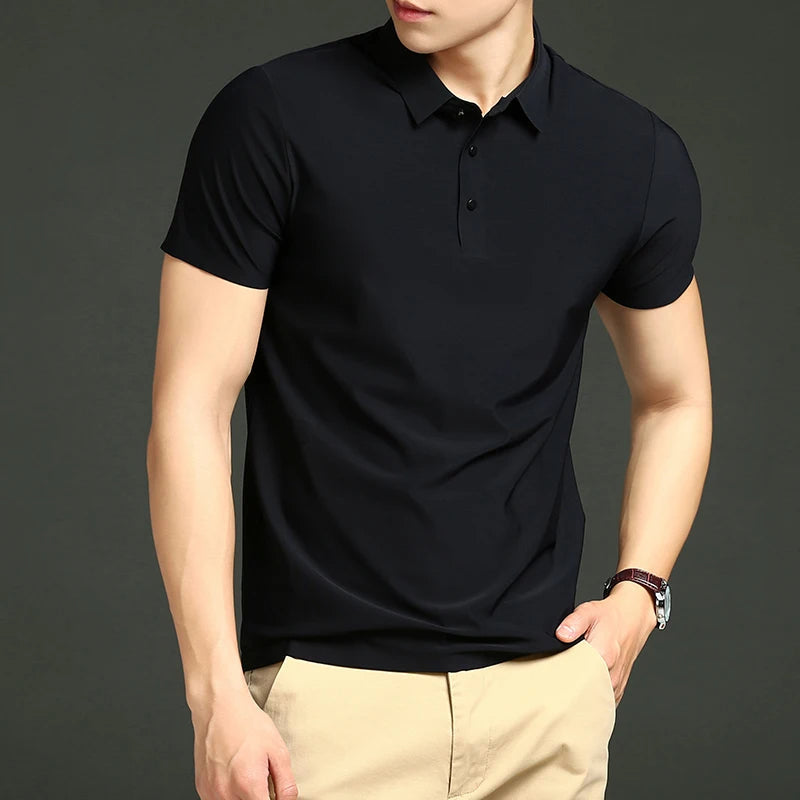 Camisas Polo em Tecido Premium Ice Silk! (COMPRE 3 & LEVE 5).